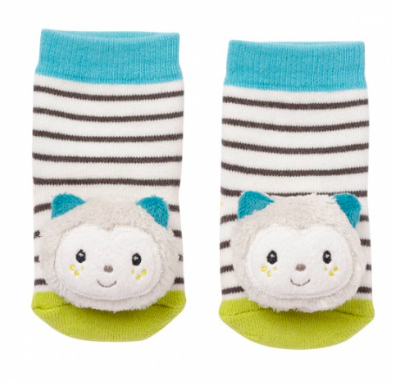 Skarpetki z grzechotką, kot yuki, z kolekcji: aiko i yuki