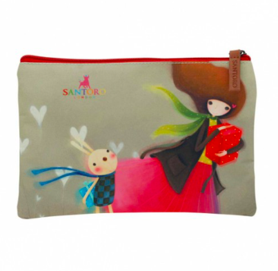 Płaska saszetka z dwoma suwakami - kori kumi - gift of frienship