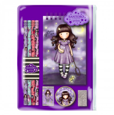 Zestaw przyborów szkolnych - gorjuss sparkle & bloom