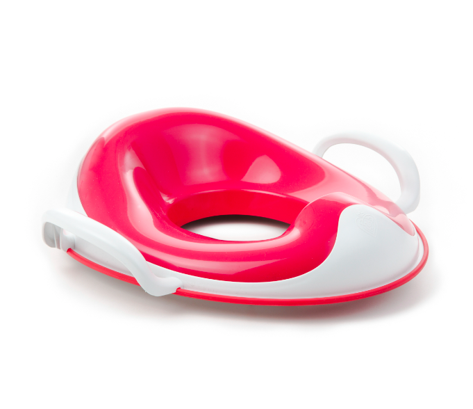 Miękka nakładka toaletowa z uchwytami weePOD Toilet Trainer SQUISH - fuksja - Prince Lionheart - obrazek 3