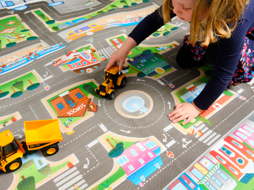 Mata piankowa dwustronna 176 x 198 ABC/Miasto - Prince Lionheart - obrazek 3