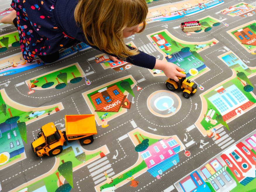 Mata piankowa dwustronna 176 x 198 Farma/Miasto - Prince Lionheart - obrazek 2