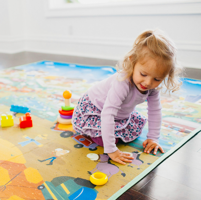 Mata piankowa dwustronna 176 x 198 Farma/Miasto - Prince Lionheart - obrazek 3