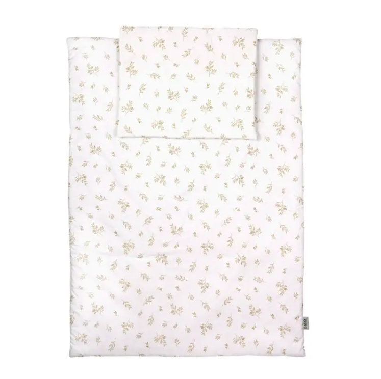 WALDIN Pościel dziecięca Junior 90x120 Brązowe listki