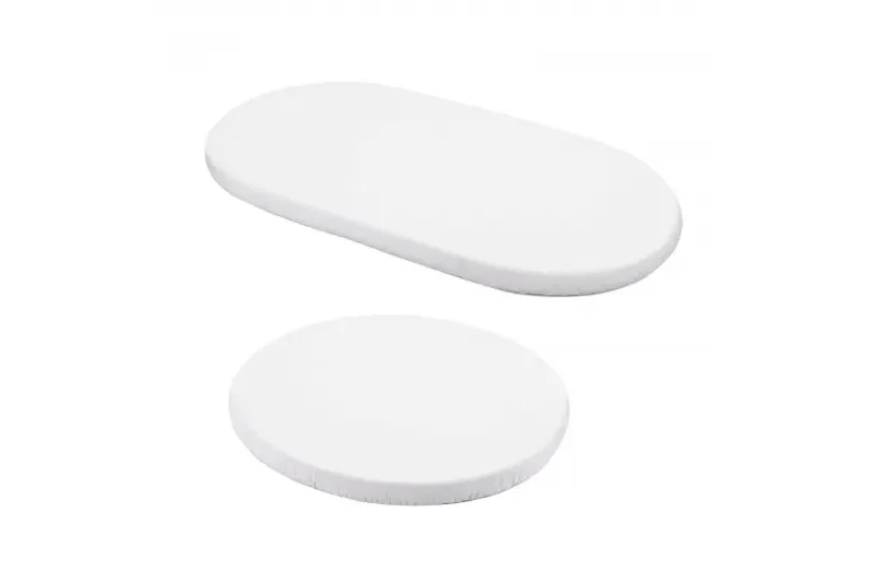 WALDIN Zestaw bawełnianych prześcieradeł do owalnych łóżeczek 7w1