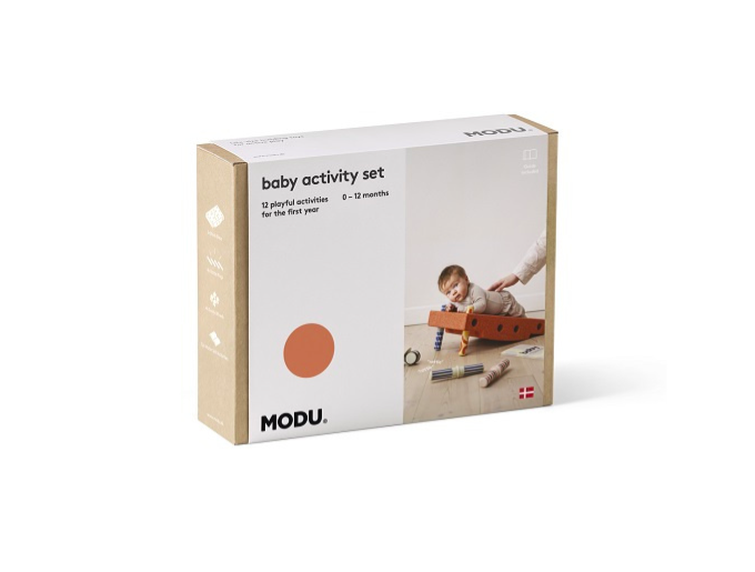 MODU - Baby activity set - Burnt Orange / Dusty Green