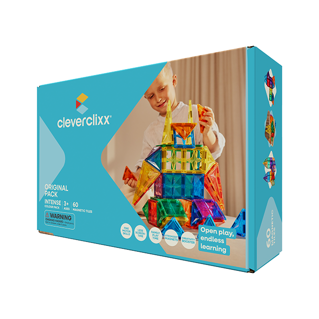Cleverclixx - Klocki magnetyczne Original Intense Pack - 60 el.