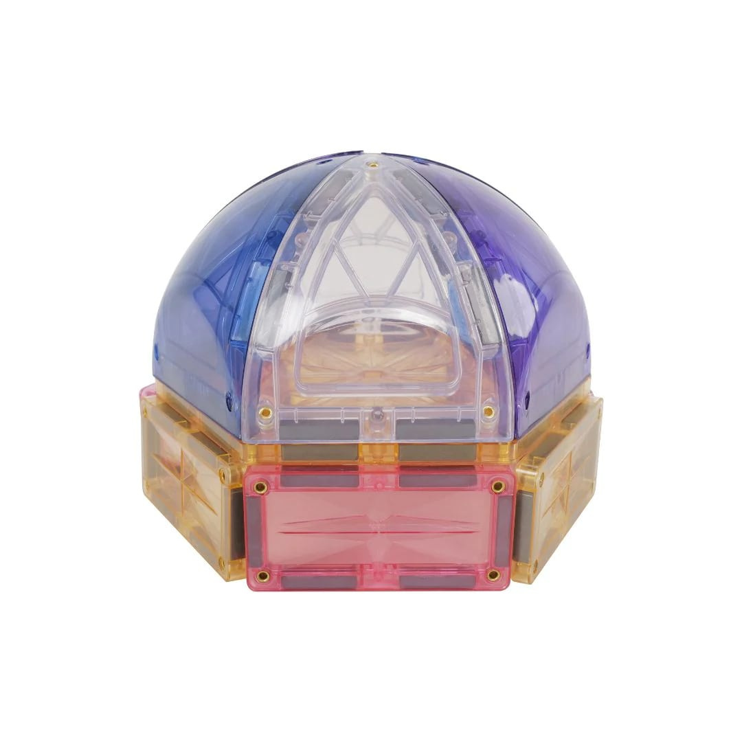 Cleverclixx - Klocki magnetyczne Small Curved Pack Pastel - 34 el. - obrazek 3