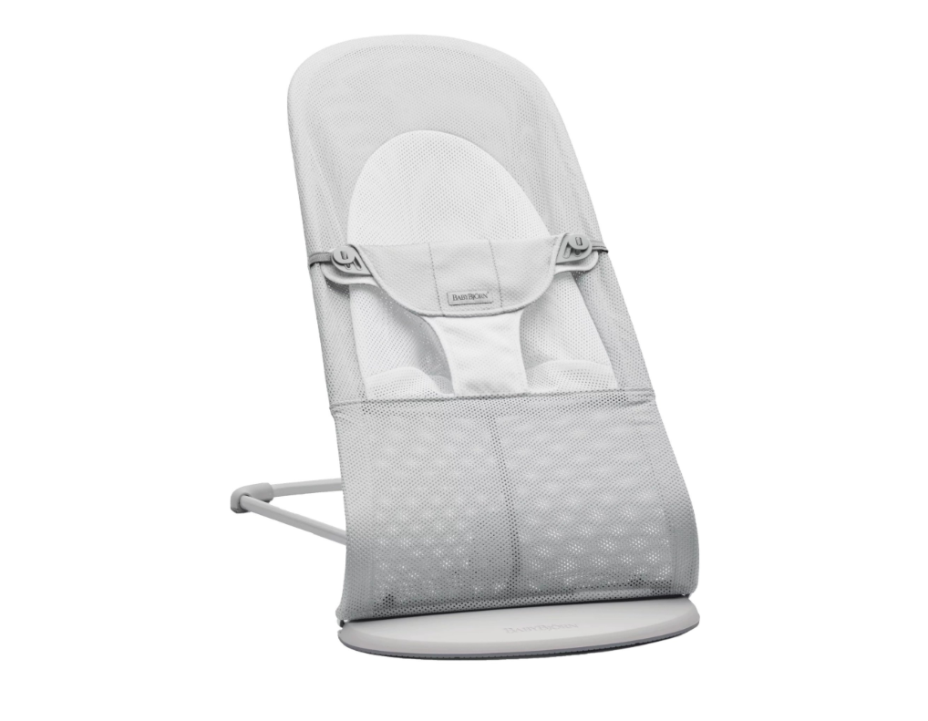 BABYBJORN - leżaczek BALANCE SOFT MESH - Szary/Biały