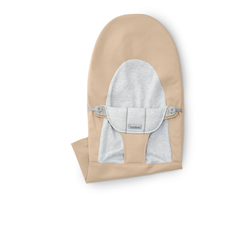 BABYBJORN - poszycie do leżaczka Balance Soft, Woven/Jersey, Beż/Szary