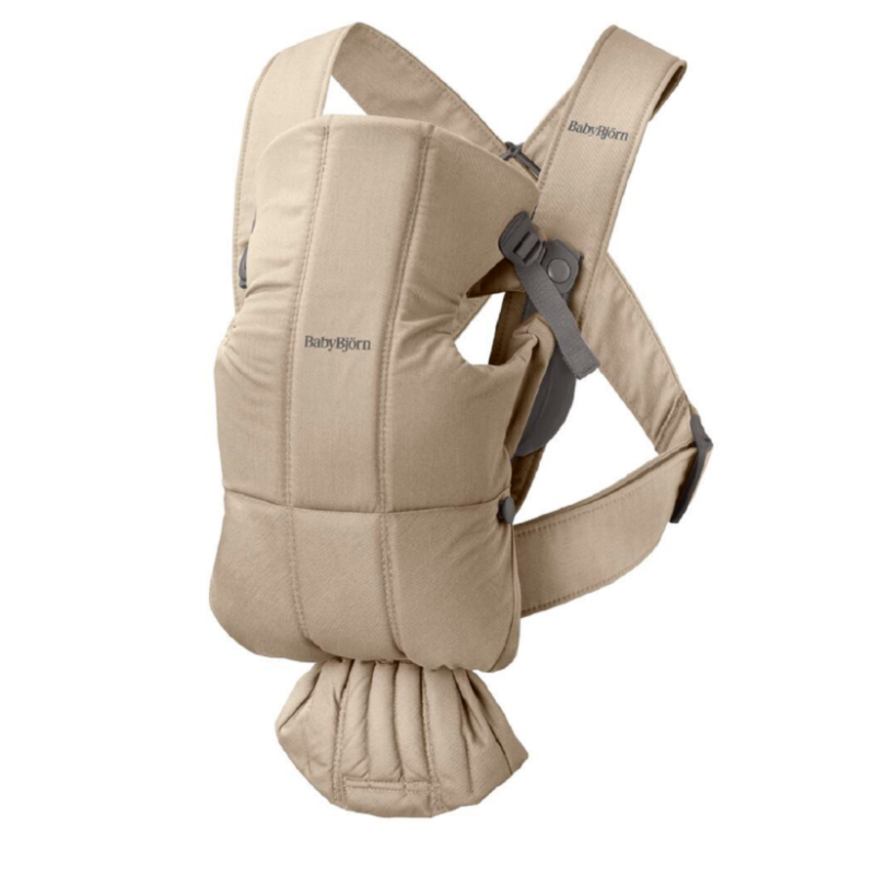 BABYBJORN MINI Woven – nosidełko, beżowe