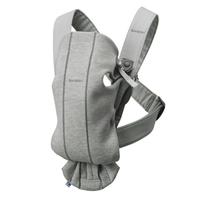 BABYBJORN MINI 3D Jersey – nosidełko, Jasny szary