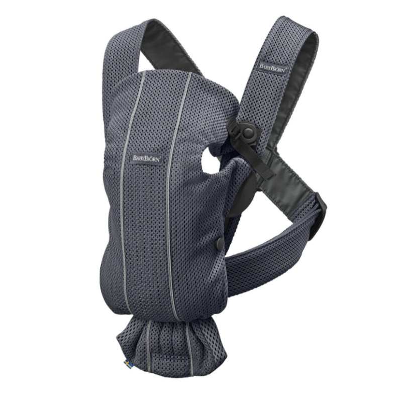 BABYBJORN MINI 3D Mesh – nosidełko, Antracytowy