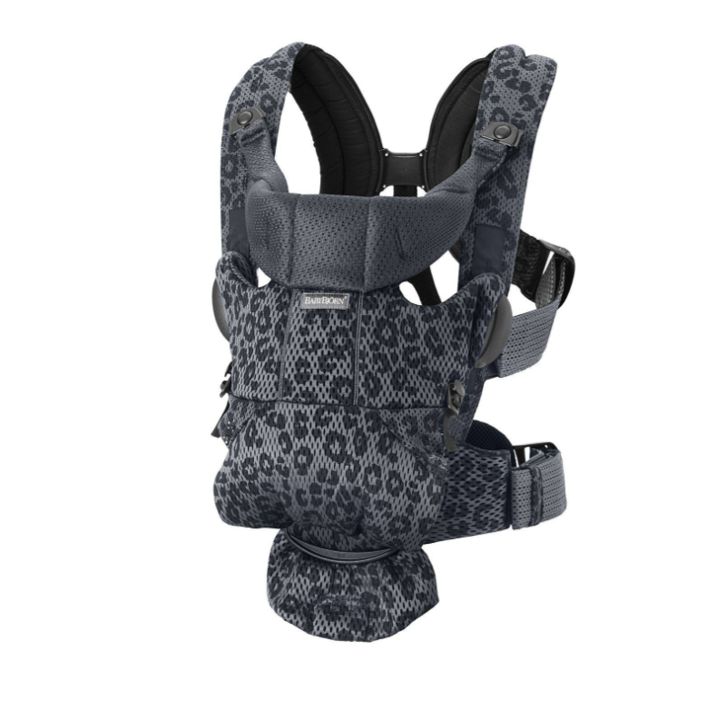 BABYBJORN MOVE 3D Mesh - nosidełko, Antracyt/Leopard