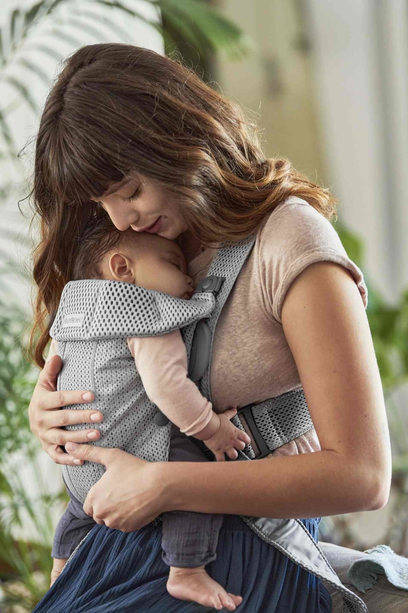 BABYBJORN MINI 3D Mesh – nosidełko, Szary - obrazek 3