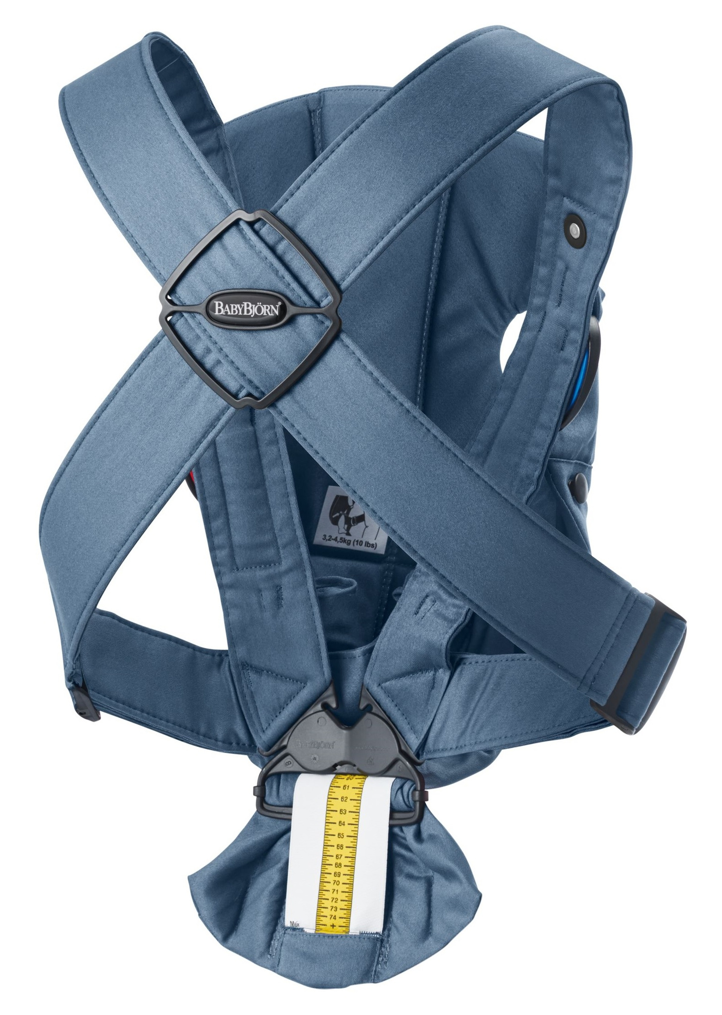 BABYBJORN MINI Woven – nosidełko, Niebieski / Vintage Indigo - obrazek 2