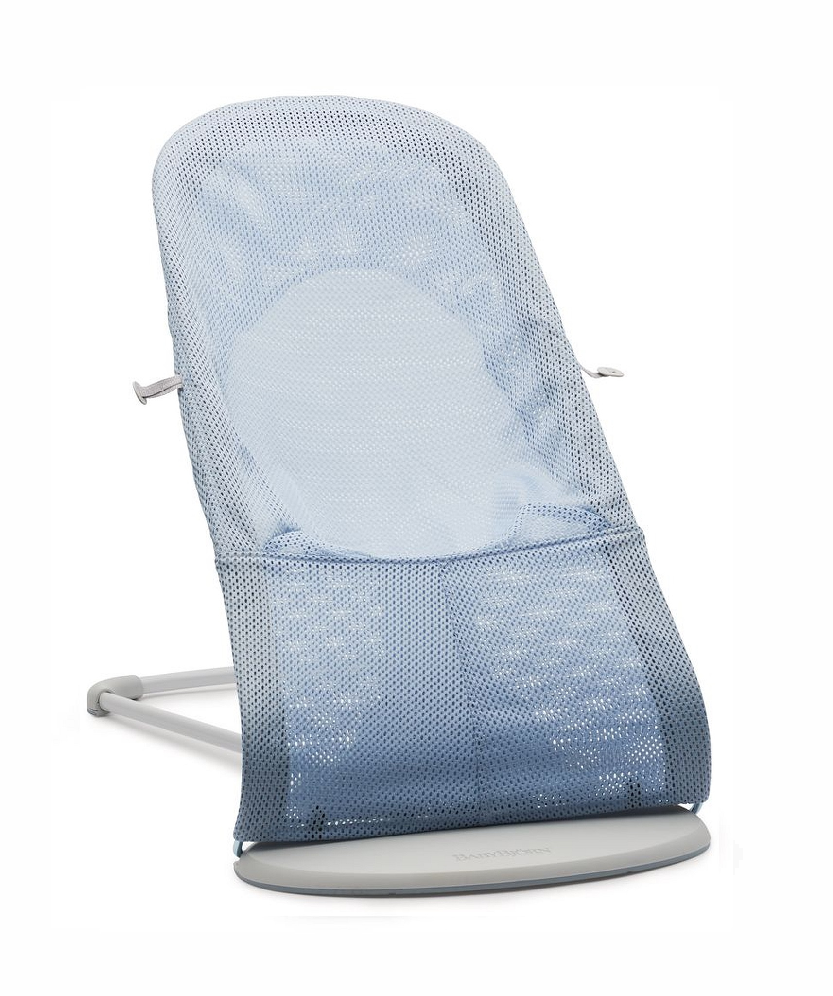 BABYBJORN - leżaczek BALANCE SOFT MESH - Niebieski/Biały - obrazek 2