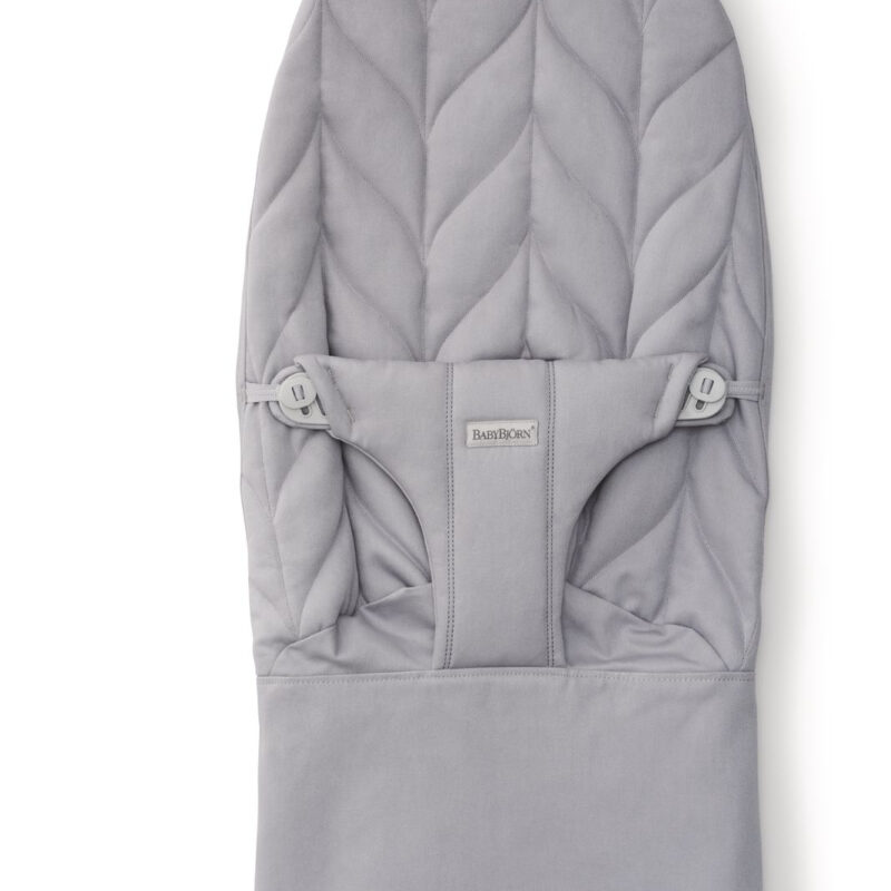 BABYBJORN - poszycie do leżaczka Bliss Woven, Jasny Szary (Petal Quilt)