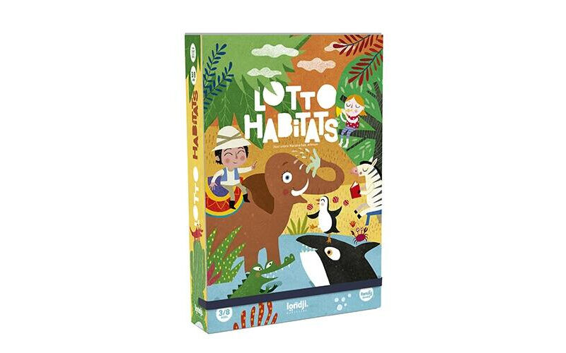 Gra Lotto dla dzieci, Habitats, Królestwo Zwierząt | Londji®