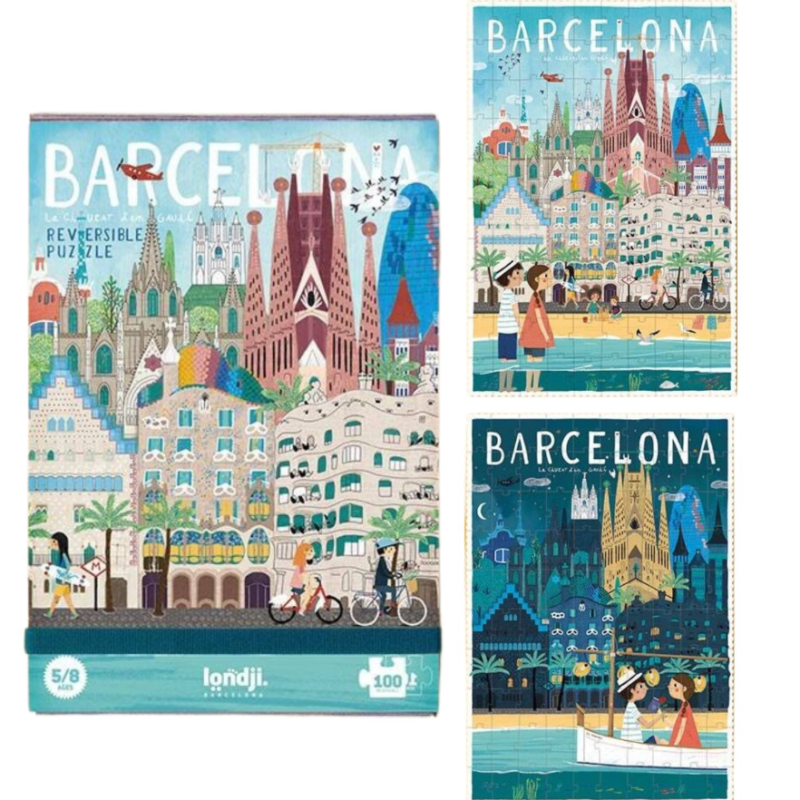 Puzzle Gaudi Skyline dwustronne 100 el. | Londji