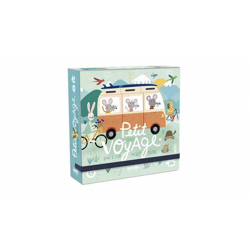 Puzzle kieszonkowe z grą obserwacyjną Mała Podróż | Londji