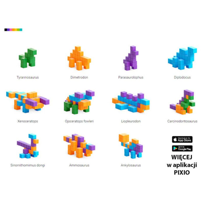 Klocki Pixio Mini DINOS | Story Series | Pixio - obrazek 2