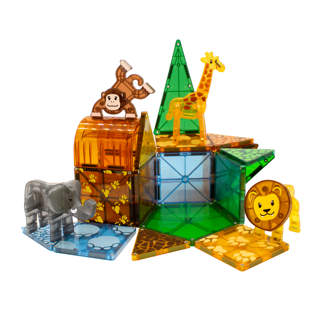 MAGNA-TILES® Klocki Magnetyczne Safari Animals 25 el. - obrazek 3