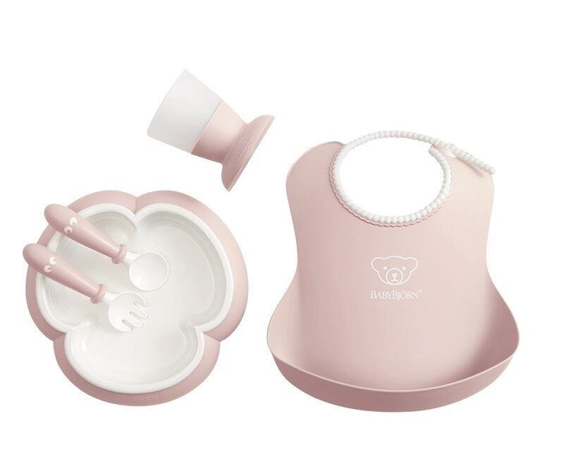 BABYBJORN - Zestaw obiadowy - Powder Pink