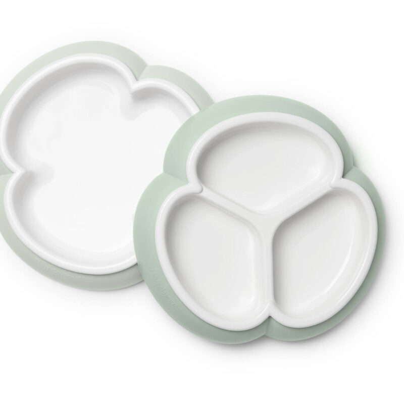 BABYBJORN - zestaw talerzy - Powder Green