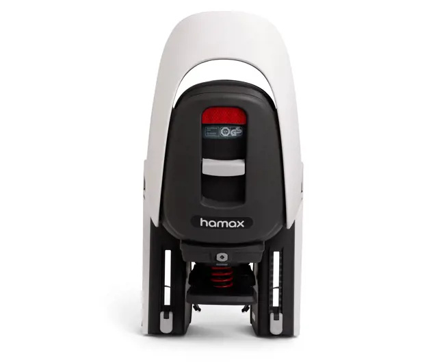 Hamax - Fotelik rowerowy Caress montowany na bagażniku - White/black - obrazek 3