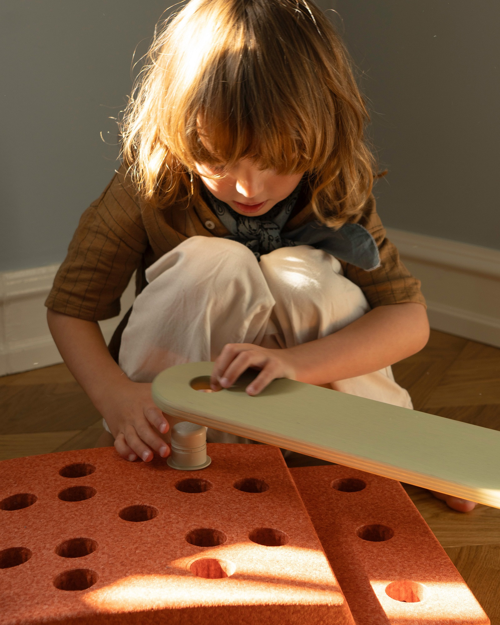 MODU - Beams - 2 szt - Burnt Orange / Dusty Green - obrazek 2
