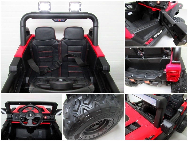 AUTO X16 R-SPORT Czerwony Auto na akumulator EVA SKÓRA Pilot Akumulator litowo-jonowy - obrazek 3