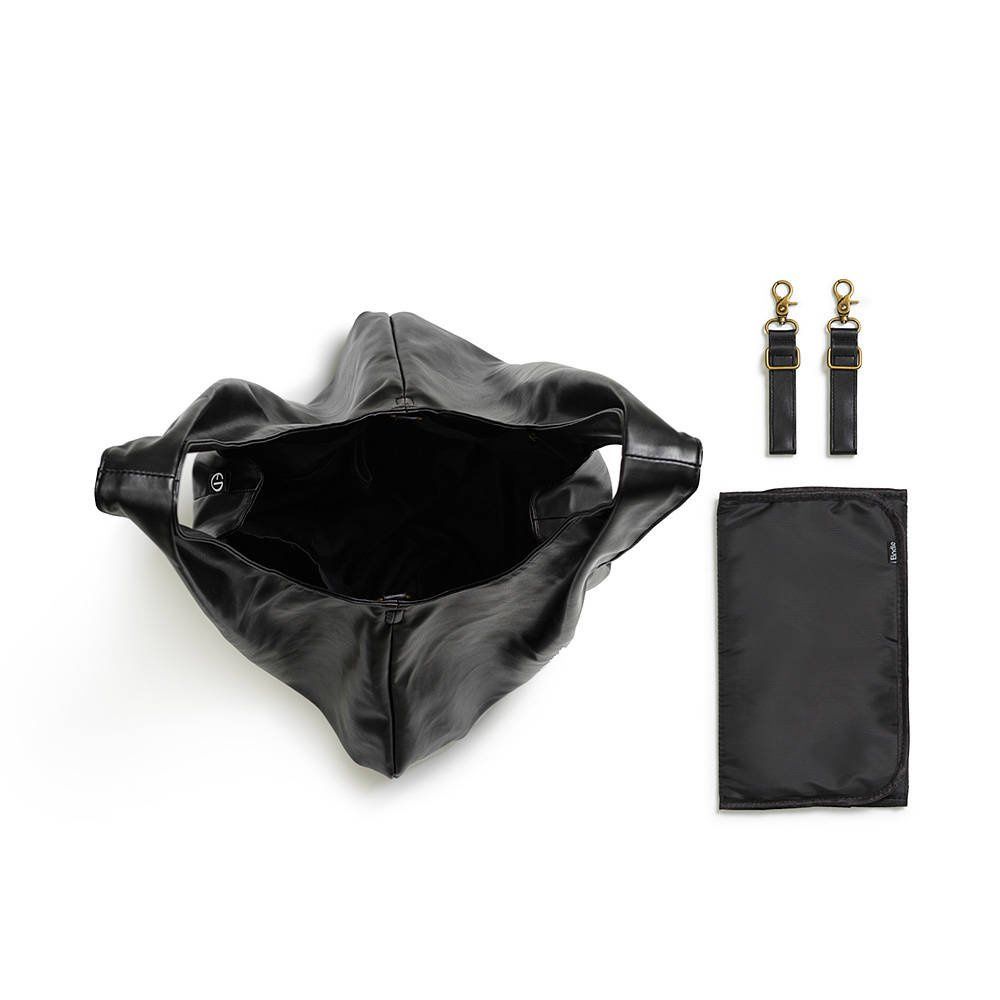 Elodie Details - Torba dla mamy - Draped Tote Black - obrazek 2