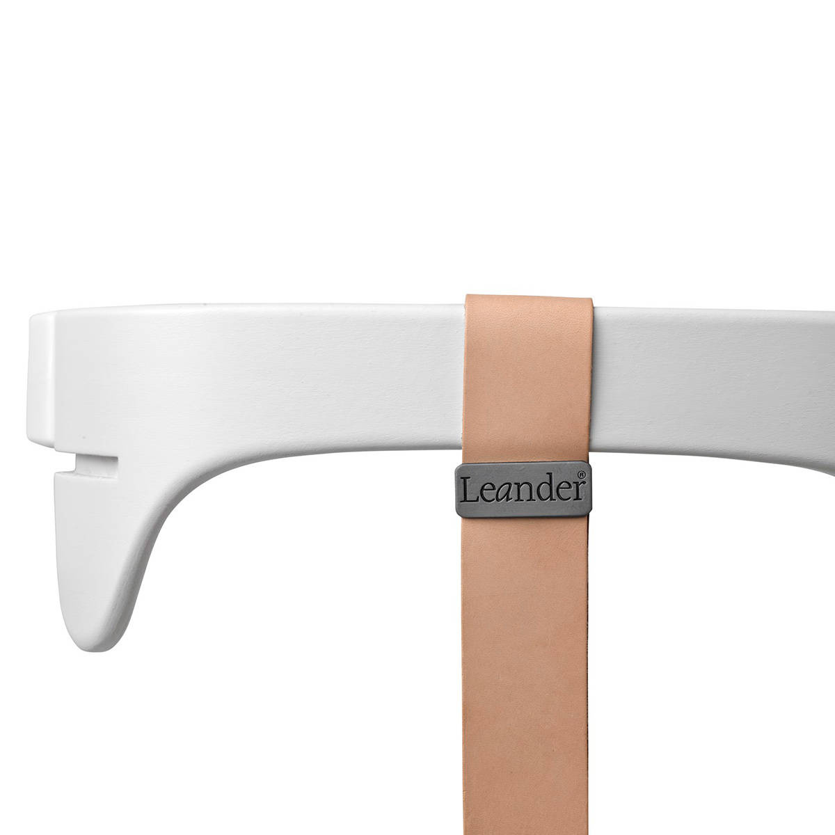 LEANDER - skórzany pasek zabezpieczający do krzesełka do karmienia CLASSIC™, naturalny - obrazek 2