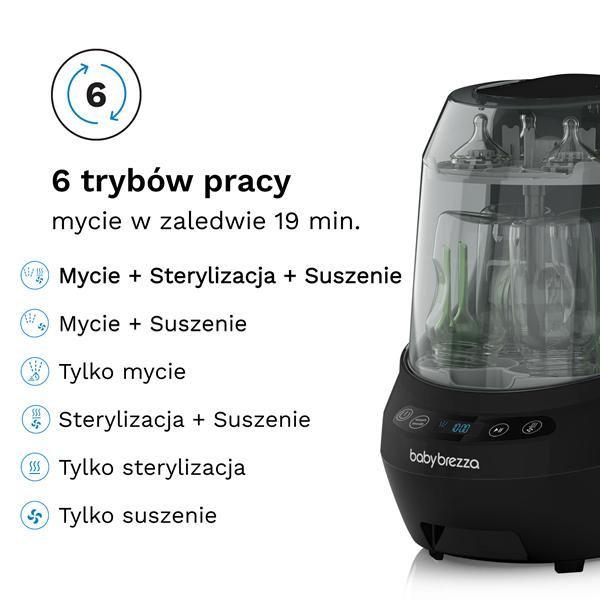 Baby Brezza Bottle Washer Pro Black - obrazek 7