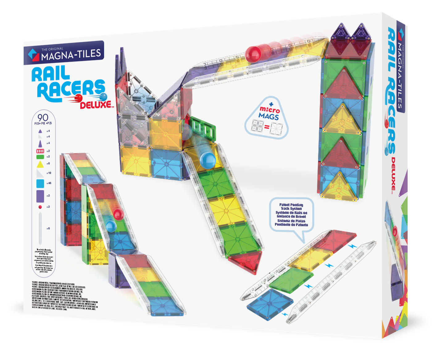 MAGNA-TILES® Klocki Magnetyczne Rail Racers XL 90 el.