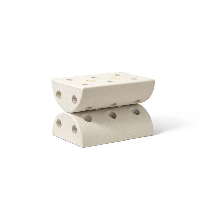 MODU - Kids Stool - Sand Grey / Honey Yellow
