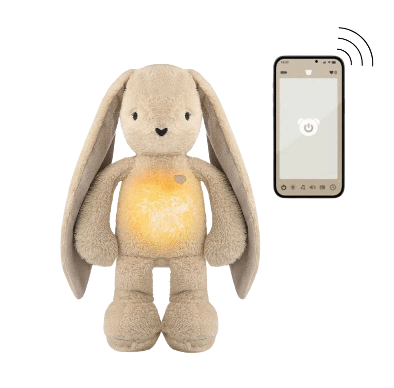 SZUMISIE KRÓLIK 7W1 APP BEŻOWY Miś Szumiś lampka timer Z APLIKACJĄ