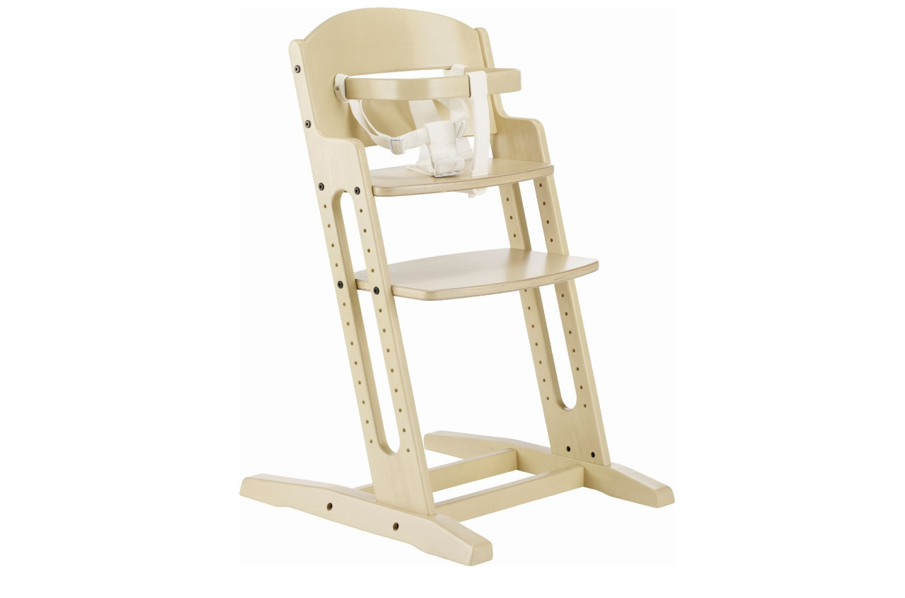 Baby Dan - Krzesełko do karmienia DANCHAIR, bielone