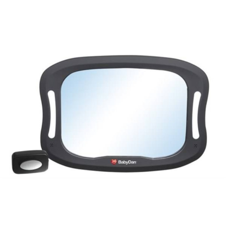 Baby Dan - Lusterko samochodowe z oświetleniem LED