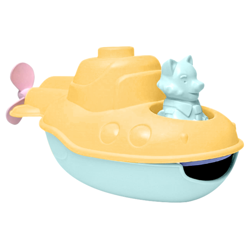 Łódź podwodna 2w1 pomarańczowa zabawka do piasku i wody dla dzieci Simple.