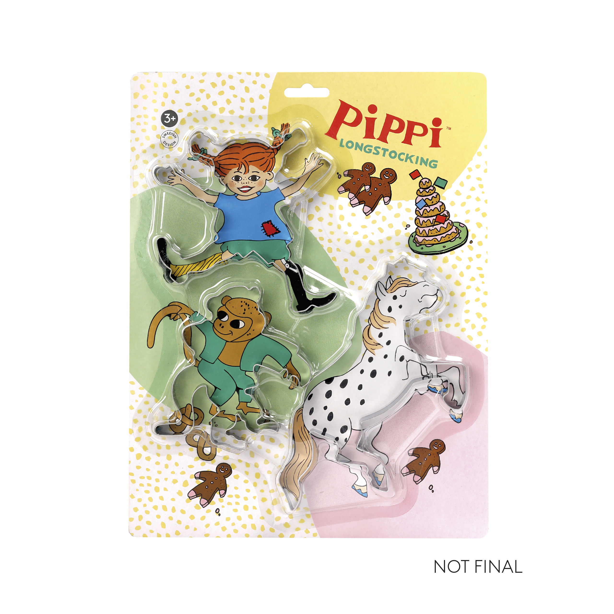 Foremki do ciasteczek Pippi Langstrumpf, zestaw, akcesoria kuchenne, dzieci