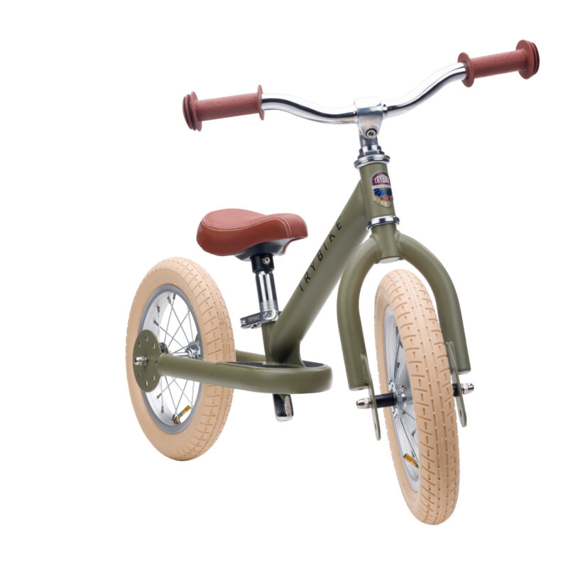 Pierwszy rower biegowy balansujący dziecięcy zielony dla dzieci Trybike