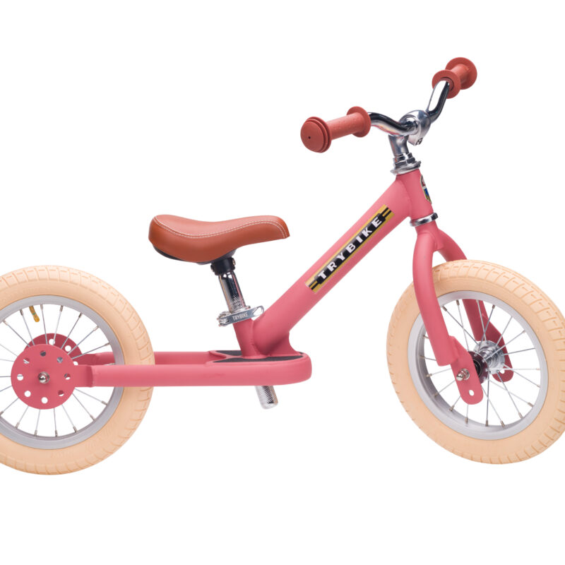 Pierwszy rower biegowy balansujący dziecięcy różowy dla dzieci Trybike