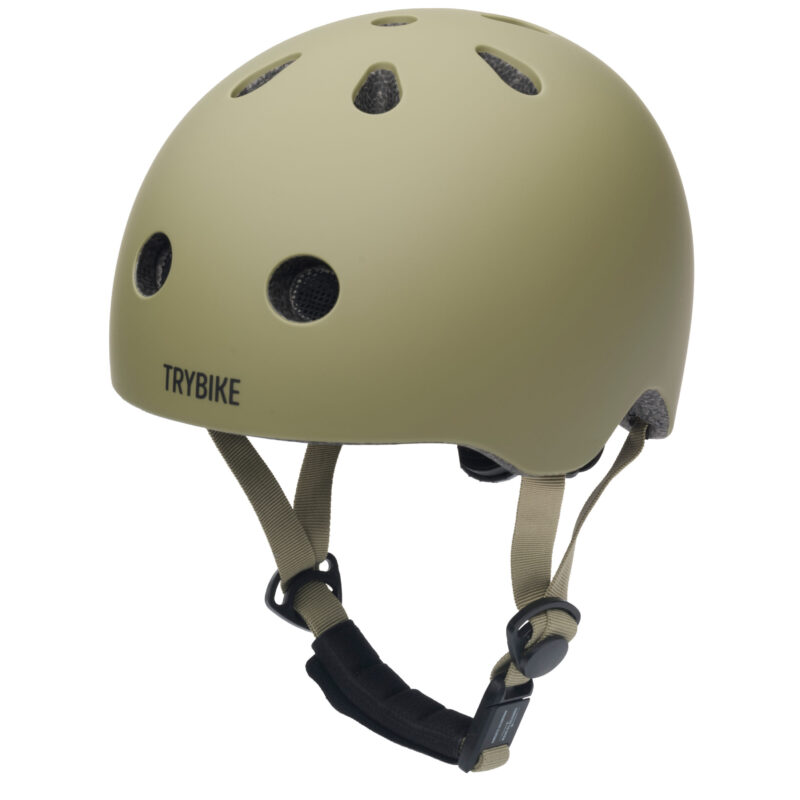 Kask dziecięcy na rower rolki deskorolkę hulajnogę zielony XS Trybike