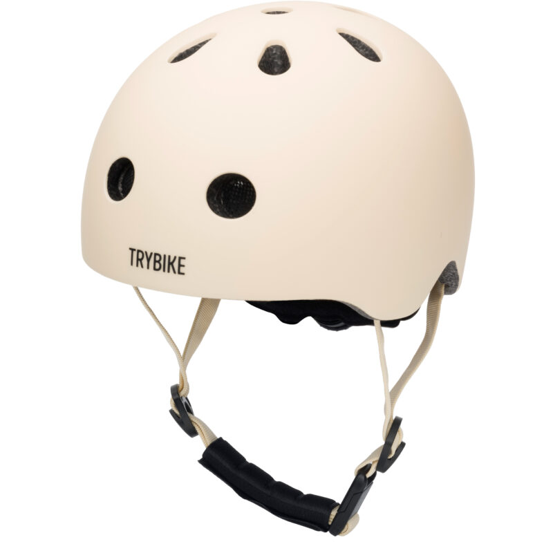 Kask dziecięcy na rower rolki deskorolkę hulajnogę kremowy XS Trybike