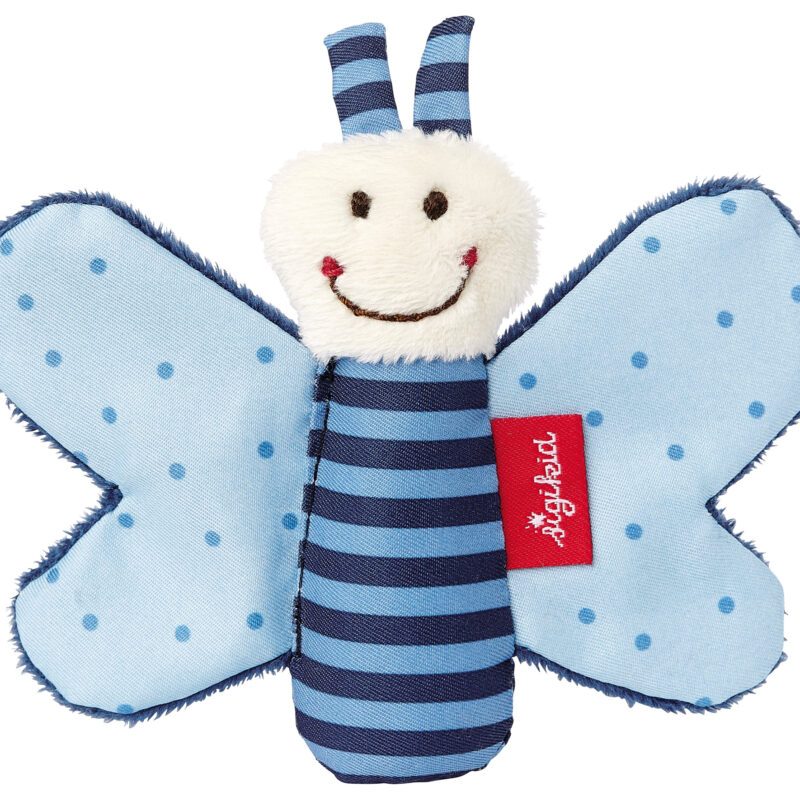 Pierwsza przytulanka Motyl niebieski szeleścik dla dzieci maskotka sigikid