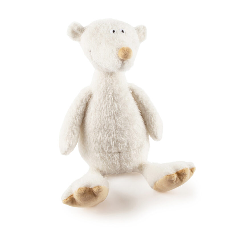 Pluszowy biały Miś Ach Good! 36 cm pierwsza przytulanka dla dzieci sigikid