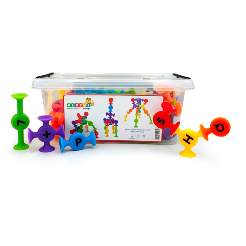 Klocki silikonowe UFO 80 el.