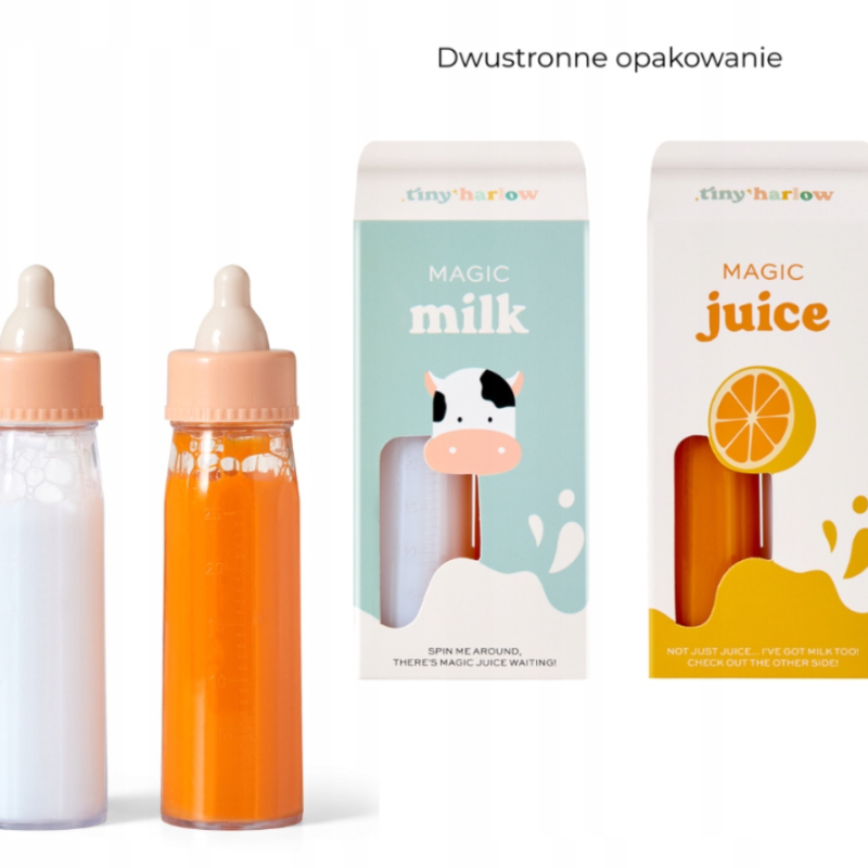 Tiny Harlow Zestaw Magicznych Buteleczek – Mleczko i Soczek